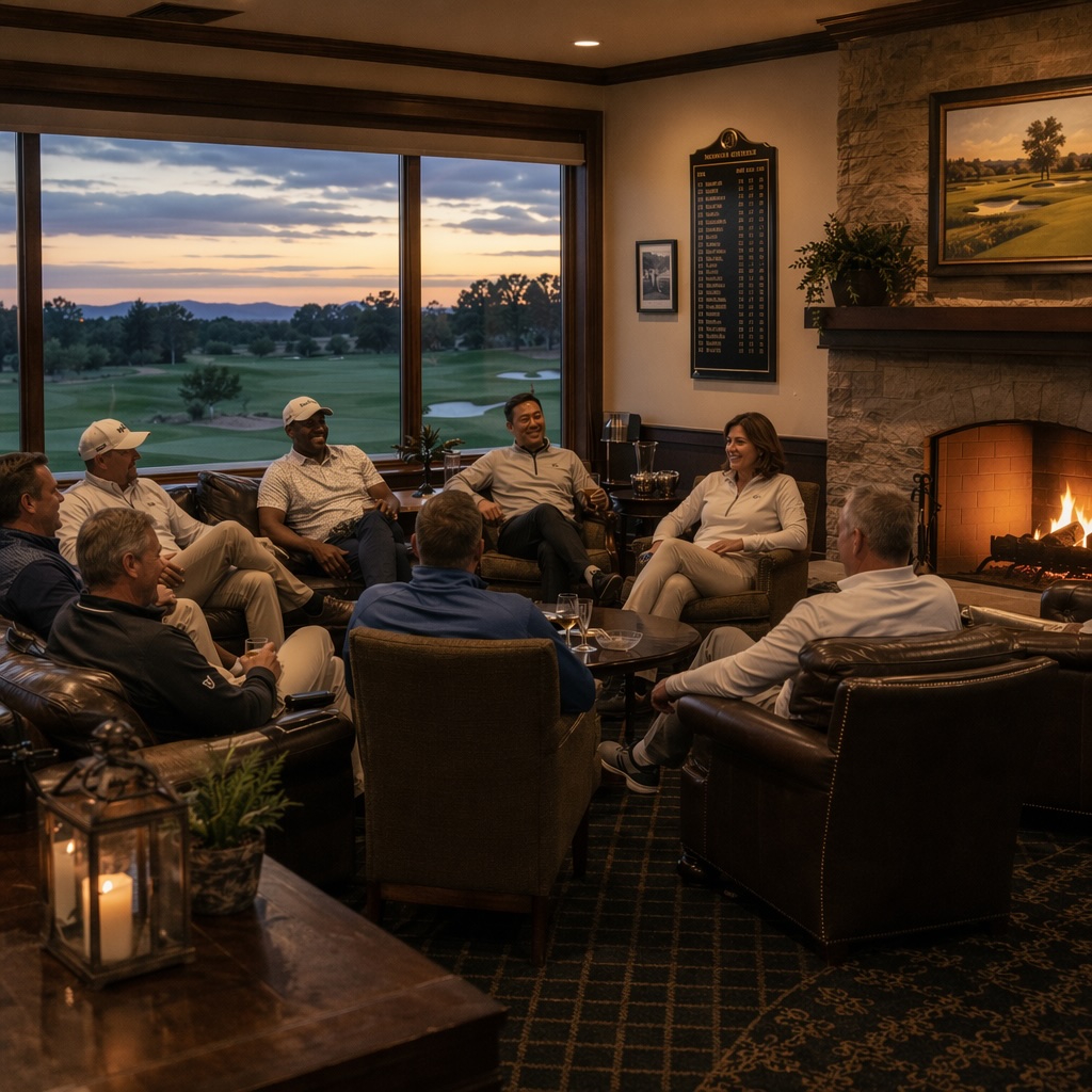 Founders in the clubhouse